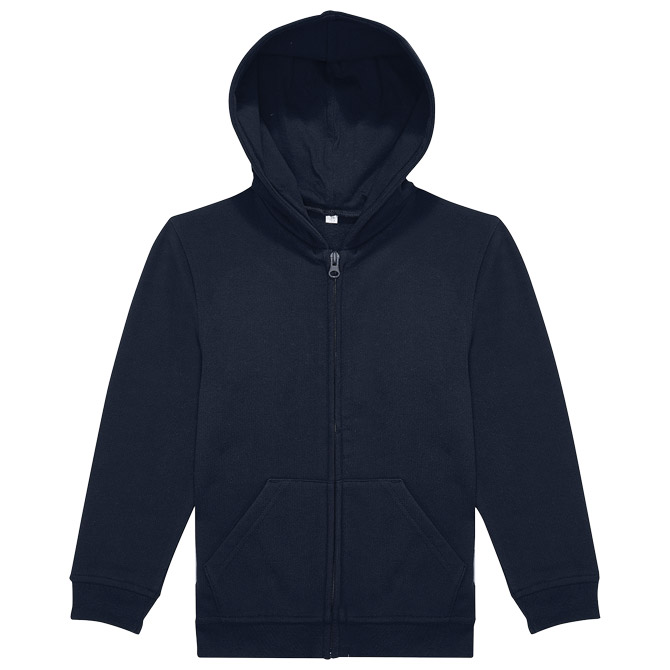 Majica dugi rukavi B&C Zip Hood kids 280g ID 334 tamno plava 5/6