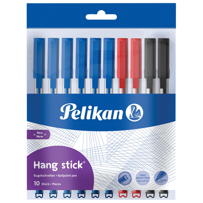 Olovka kemijska Stick K86 pk10 Pelikan 820851 sortirano blister