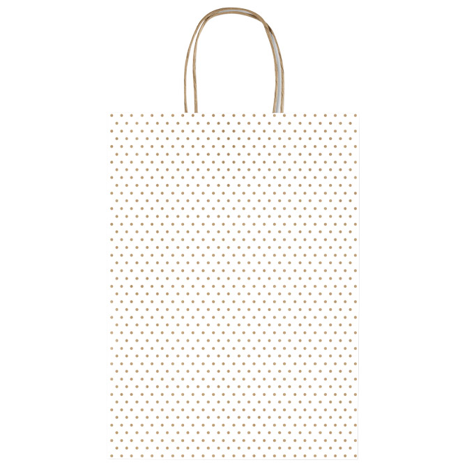 Vrećice ukrasne 26x36x12 cm točkice Rex-Saul Sadoch SDF26-249D bijele!!