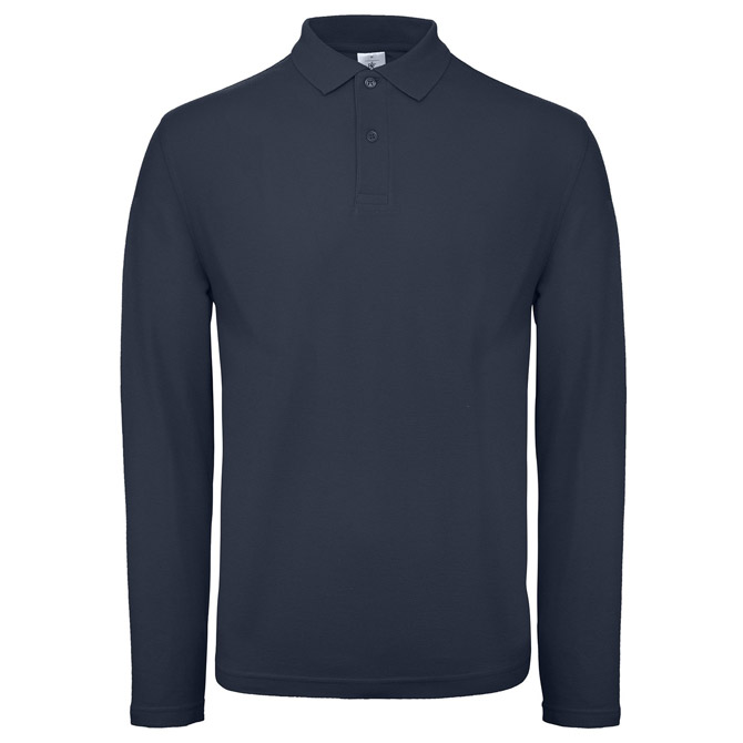 Majica dugi rukavi polo B&C ID.001 LSL 180g tamno plava XL 